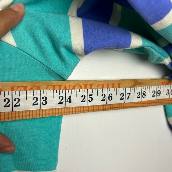 Wildfox Sweater Women’s Size XL Striped Multicolor Blue Retro Classic Old Money - Picture 7 of 9